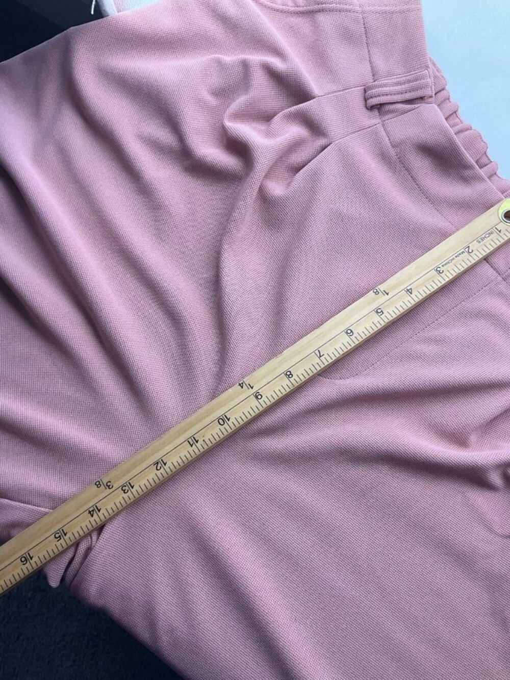 Halara  XL Tall Long Pink Wide-Leg Pleated Pull On Pants Relaxed Minimalist - Picture 9 of 12